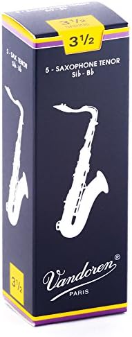 Vandoren SR2235 Tenor Sax Traditional Reeds Strength 3.5; Box of 5