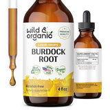 Organic Burdock Root Tincture - Burdock Root Liquid Extract - Vegan, Alcohol Free Drops - 4 fl oz