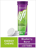 Lift | Fast-Acting Glucose Chewable Energy Tablets | Blueberry | 10 ct Tube (Pack of 12)