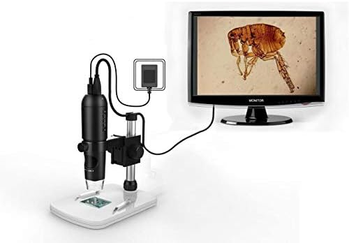 1080P Full HD Digital Microscope, HDMI Microscope, 10x-220x Magnification, to Any Monitor/TV with HDMI-in, Photo Capture, Micro-SD Storage, PC Supported