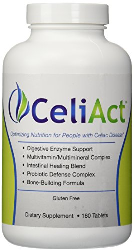 CeliAct - Optimizing Health for People on a Gluten-Free Diet - 180 Tablets