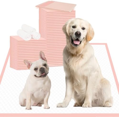 Pee Pads for Dogs Extra Large 36" × 36", 35 Count XXXL Puppy Pads, Pink Doggy Pads｜Disposable Training Pads, Super Absorbent & Leak-Proof & Quick Drying Potty Pads
