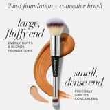 IT Cosmetics Heavenly Luxe Complexion Perfection Brush #7 - Foundation & Concealer Brush in One - Soft Bristles - Pro-Hygienic & Ideal for Sensitive Skin Multicolor