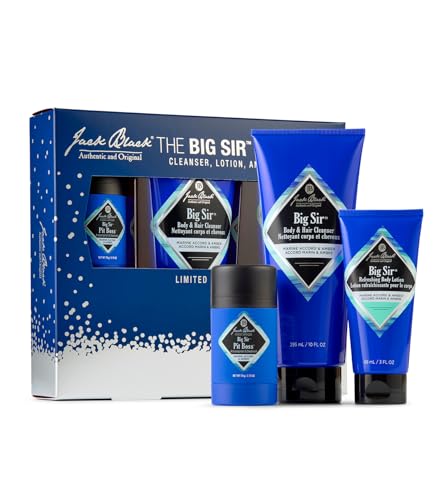 Jack Black Big Sir Hair & Body Cleanser, Men’s Body Wash, Shampoo Wash, Dual-Purpose Men’s Cleanser, Wash Away Dirt & Sweat