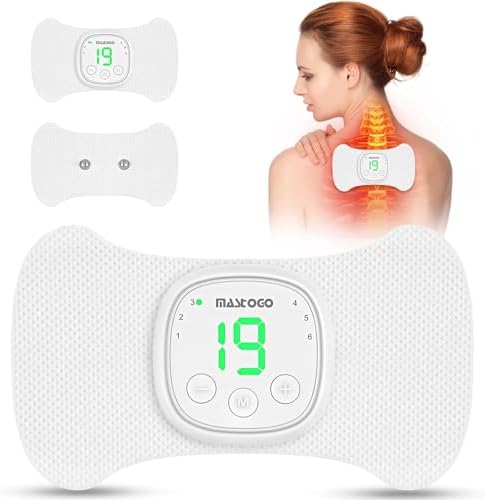Wireless TENS Unit - 6 Mode 19 Intensity with Screen Display Portable TENS Device - TENS Unit Muscle Stimulator for Back, Sciatica, Shoulder Pain Relief