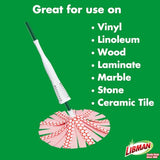 Libman Wonder Mop Head Replacement | Absorbent Microfiber | Self Wringing Mop | Best Mop Refill | Machine Washable | Multi-Surface Floor Mop | 3 Replacement Pads,Red & White