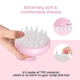 Electric Cordless Hair Scalp Massager, Portable Head Scratching Scrubber with 2 Modes Vibration Comb for Hair Growth, Deep Cleansing and Stress Relaxation