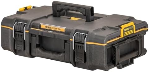Dewalt DWST83293-1 Tough System 2.0 Storage Box, Small Size, Tool Box, Storage Case, Tool Box, DS165, Stacked Storage