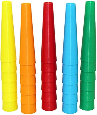 Rehabilitation Advantage Small Stacking Hand Cones, Set of 30