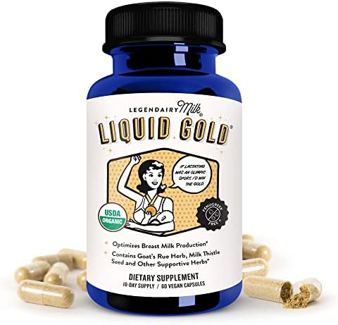 Legendairy Milk Liquid Gold Lactation Support | Lactation Supplement with Organic Goats Rue, Milk Thistle, Shatavari, Fennel, Alfalfa & Anise | Breastfeeding Supplements, 60 Count