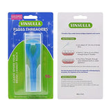 VINSULLA Floss Threaders for Braces, Bridges, and Implants 300 Count (Pack of 6)