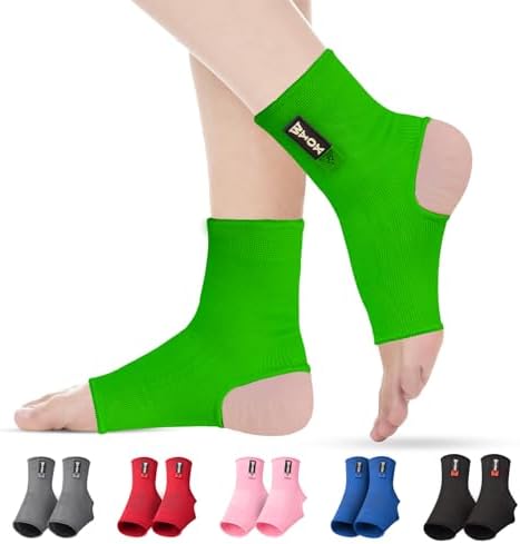 WYOX Ankle Compression Sleeve Support Brace for Men & Women, Running, Gym, Basketball, Cycling, Martial Arts, Kickboxing & Sports Stabilizer Compression Ankle Socks for Training & Recovery
