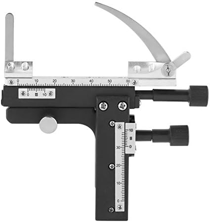Mechanical X-Y Moveable Stage for Microscope, Microscope Caliper Moveable 14.5cm × 16cm High Manual Stage for Microscope