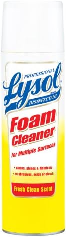 Professional Lysol Foam Cleaner Multi Surface Spray 24 Fl Oz (Pack of 12)
