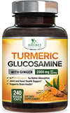 Turmeric & Ginger Supplement with Bioperine - 2000mg - 240 Vegan Capsules