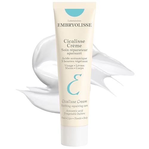 Embryolisse Cicalisse Face Cream. Moisturizer with Hyaluronic Acid that Accelerates Skin's Restoration Process - Daily Skin Care for Face, Body and Lips, All Skin Types - 1.35 Fl Oz