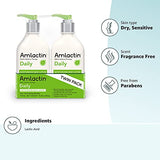 AmLactin Daily Moisturizing Lotion for Dry Skin – 7.9 oz Pump Bottles (Twin Pack) – 2-in-1 Exfoliator-Body Lotion with 12% Lactic Acid, Dermatologist-Recommended (Packaging May Vary)