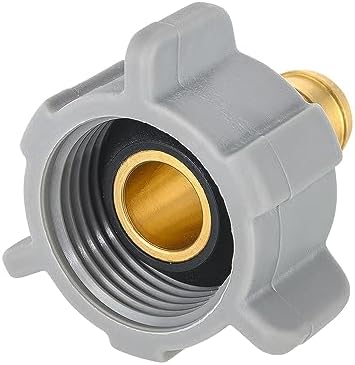 EFIELD 1/2 Inch Pex X 7/8 Inch Toilet Ballcock Nut Swivel Straight Adapter, Brass Plumbing Fitting