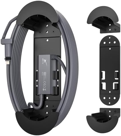 XLTTYWL Starlink Ethernet Cable Caddy, Starlink Mounting Kit ABS Stability Starlink Gen 3 Cable Management Accessories for StarLink Cable and Starlink V2 Ethernet Adapter(Black)