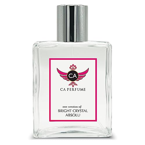 CA Perfume Impression of Bright Crystal Absolu For Women Replica Fragrance Dupes Eau de Parfum Spray Bottle 3.4 Fl Oz/100ml-X1