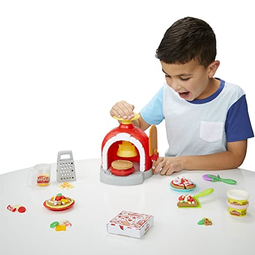 Play-Doh Kitchen Creations Pizza Oven Playset with 6 Cans & 8 Accessories, Back to School Classroom Supplies, Play Food & Cooking Toys, Preschool Toys, Ages 3+