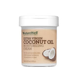 NATURE WELL Extra Virgin Coconut Oil Moisturizing Cream for Face, Body, & Hands, Restores Skin's Moisture Barrier, Provides Intense Hydration For Dry & Dull Skin,16 Oz (Packaging May Vary)
