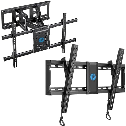 Pipishell TV Wall Mount Full Motion for Most 37-75 Inch & Pipishell Tilting TV Wall Mount for Most 37–82 inch