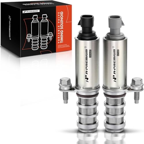 A-Premium VVT Intake & Exhaust Camshaft Position Actuator Solenoid Valve Kit Compatible with Chevy GMC Equinox Malibu Cobalt HHR Terrain Buick Pontiac Saturn 2.0L 2.2L 2.4L Replaces# 12655421 12655420