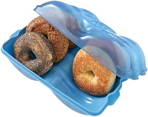 Touch Up Cup Bagel Fresh Holder Container Bread Storage Keeper Saver, Airtight and Reusable, BPA-Free, As Seen On Shark Tank Products, Pack of 1, Holds 6 Bagels