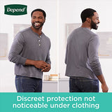 Depend Fresh Protection Adult Incontinence Underwear for Men, Disposable, Maximum, Extra-Extra-Large, Grey, 44 Count (2 Packs of 22), Packaging May Vary