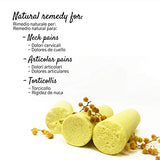 LYNPHA VITALE Sulphur Rods - Natural Sulfur Bars for Pain - Suitable for Neck Massage, Muscle Massage, Cervical Block and Joint Pain - 99,9% Natural Sulfur Sticks for Ayurvedic Massages - Q.ty 3