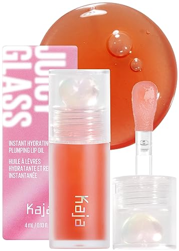 Kaja Lip Plumping - Juicy Glass 03 Apricot Allure | Hydrating, Feel Plumped and Lightweight with Vitamin Tree Fruit Oil, Vegan, Cruelty-Free, Clear Tint Stain Shine Gloss Plumper, Long Lasting