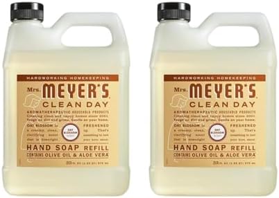 Mrs. Meyer's Liquid Hand Soap Refill, Oat Blossom 33 Fl Oz. (Pack of 2)