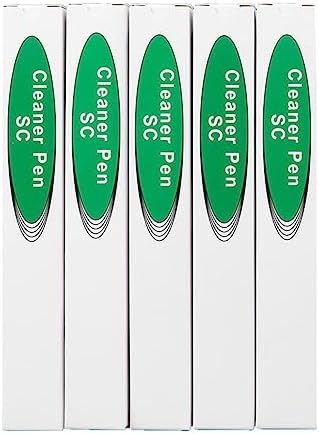 Fiber Optic Connector Cleaning Pen,5PCS Fiber Optic Cleaner Pen for 2.5mm Ferrules SC,FC,ST,SC/APC and FC/APC,800+ Clean Times