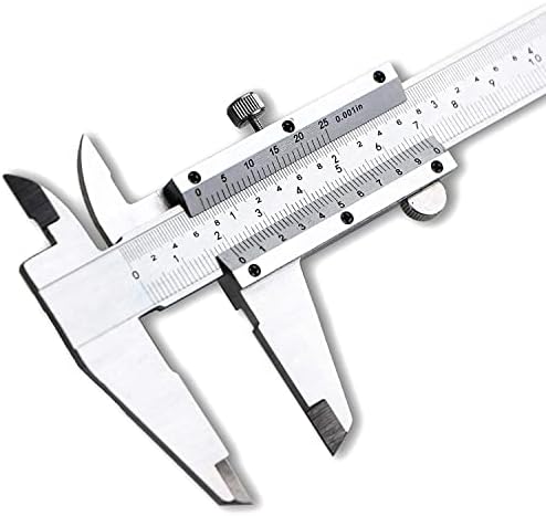 Spurtar Vernier Caliper Measuring Tool 6" Stainless Steel, 0-6Inch/0-150mm Manual Non Digital Calipers, 0.001"/0.02mm High Precision Durable Micrometer