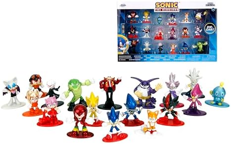 Jada Sonic The Hedgehog Nano 1.65" MetalFigs 18-Pack, Series 1 – Die-Cast Collectible Figures – Ages 8+
