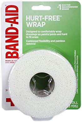 BAND-AID First Aid Hurt-Free Wrap, Medium 2 inch, 1 ea (Pack of 3)