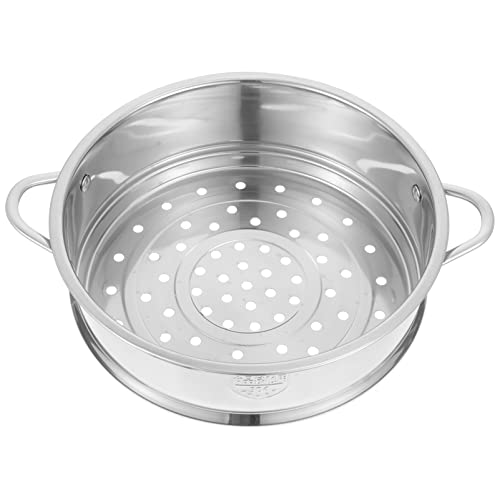 Cabilock Stainless Steel Steamer Basket with Handle - Instant Pot & Pressure Cooker Accessory - Silver - 16/18/20/22cm