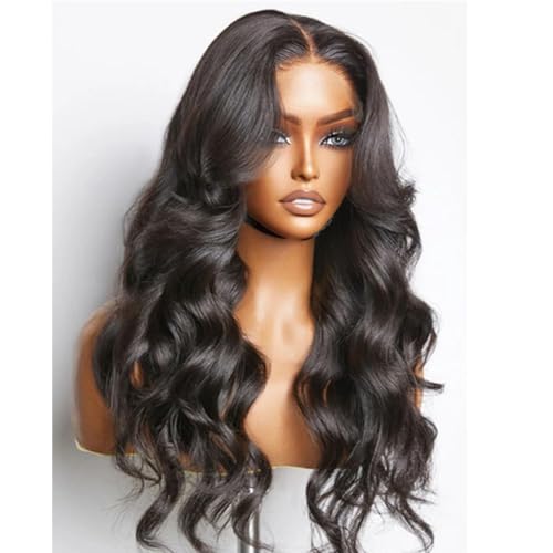 Body Wave Lace Front Wigs Human Hair Pre Plucked 13x6 HD Transparent Lace Frontal Wigs Human Hair 200% Density Glueless Brazilian Virgin Human Hair Wigs for Black Women With Baby Hair 20 Inch