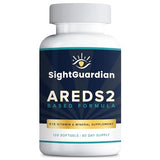 Sight Guardian AREDS2 Based Eye Vitamin-Mineral Supplement (120 ct. 60 Day Supply) - AREDS2 Based Supplement for Eyes - Low Zinc Formula - Eye Vision Supplement and Vitamin
