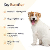 Pawfy Dogs Skin & Coat Soft Chews | Allergies | Itching | Licking | Paw Biting | Scratching & More