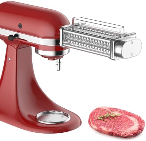 Meat Tenderizer for Kitchenaid Mixer, Meat Tenderizer Attachment for Kitchenaid Stand Mixer, Meat Tenderizer Machine, Meat Tenderizer with Stainless Steel Gears by Gvode