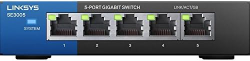 Linksys SE3005 5-Port Gigabit Ethernet Switch (Renewed)