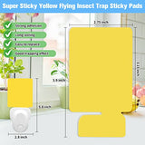 Flying Insect Trap Refill Kit, Indoor Plug-in Fly Trap Refill Glue Cards, Non-Toxic Flying Insect Catcher, Easy to Use Double-Sided Sticky Trap Refill Kit for Flies, Gnats, and Other Insects (24 PCS)