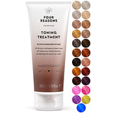 Four Reasons Color Mask - Mahogany 27 Colors) Toning Treatment, Color Depositing Conditioner, Tone & Enhance Color-Treated Hair - Semi Permanent Hair Dye, Vegan and Cruelty-Free, 6.76 fl oz