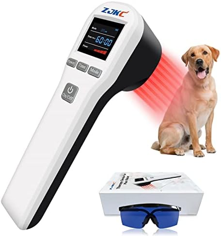 4x808nm+16x650nm Cold Laser Therapy Device for Pet Vet Animals Reduces Inflammation Red Light Therapy for Muscle & Joint Pain Relief Accelerate Healing, Infrared Light Therapy for Dogs Cat Horses
