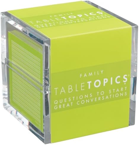 TableTopics Family - 135 Conversation Starter Cards for Family Time. Build Parent-Child Relationships by Asking Great Questions for Kids