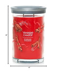 Yankee Candle Sparkling Cinnamon Scented, Signature 20oz Large Tumbler 2-Wick Candle, Over 60 Hours of Burn Time, Christmas | Holiday Candle