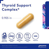 Pure Encapsulations Thyroid Support Complex - Supports Thyroid Health* - Antioxidant Infusion - with Ashwagandha & Iodine - Non-GMO & Vegetarian - 60 Capsules