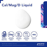 Pure Encapsulations Cal/Mag/D Liquid | Calcium, Magnesium and Vitamin D in a Convenient Liquid Form | 16.2 fl. oz.